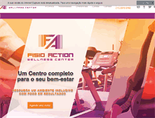 Tablet Screenshot of fisioaction.com.br
